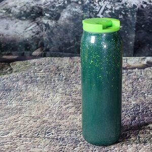 Starbucks Green Sparkle splatter vacuum insulated 20oz bottle mug cup tumbler